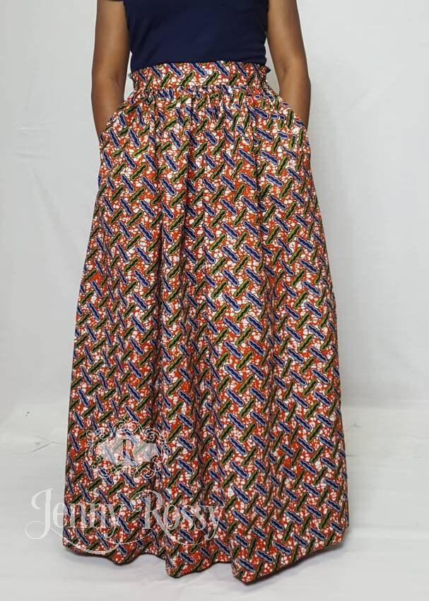 African print ,Maxi skirt ,African clothing ,Ankara skirt,women clothing
