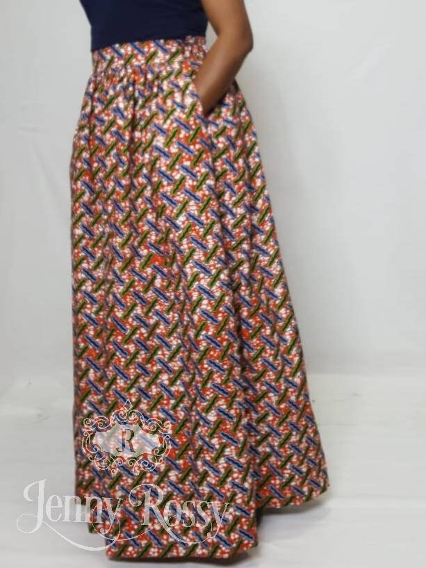 African print ,Maxi skirt ,African clothing ,Ankara skirt,women clothing