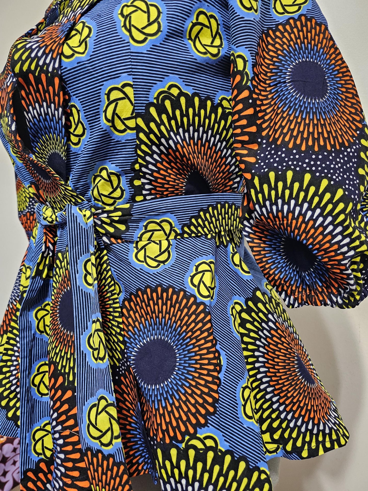 Ankara Top, Wrap around top, African top