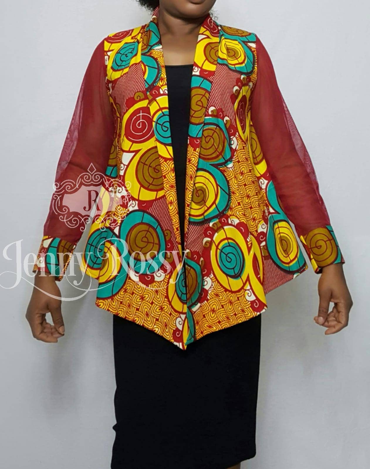 African Clothing, Wrap Top ,Ankara Top