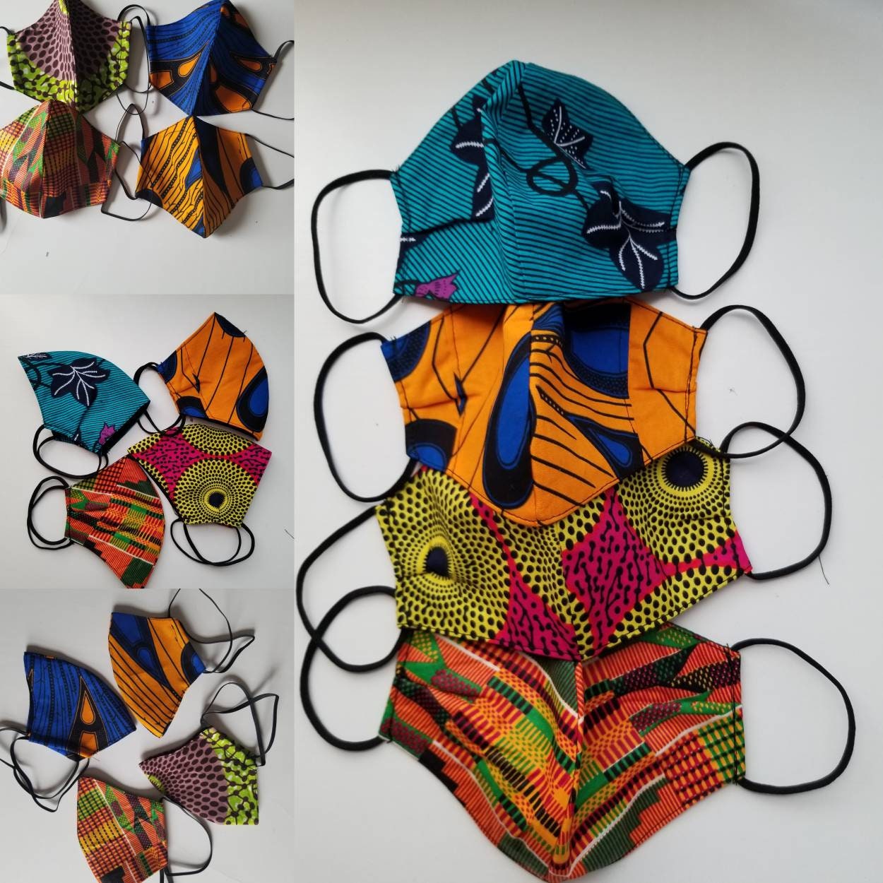 10 face mask,  African print face mask ,unisex face masks,wholesale face mask,assorted print