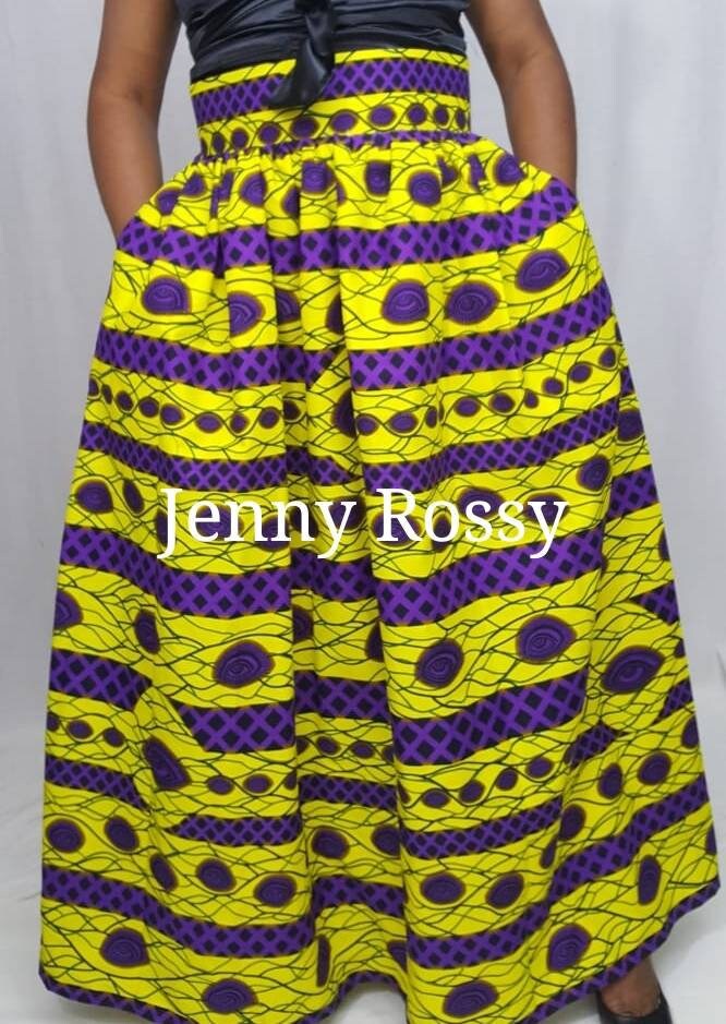 African MAXI SKIRT ,African clothing Skirt ,African Print