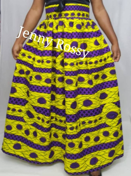 African MAXI SKIRT ,African clothing Skirt ,African Print