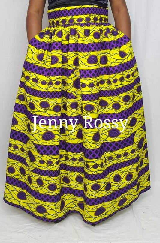 African MAXI SKIRT ,African clothing Skirt ,African Print