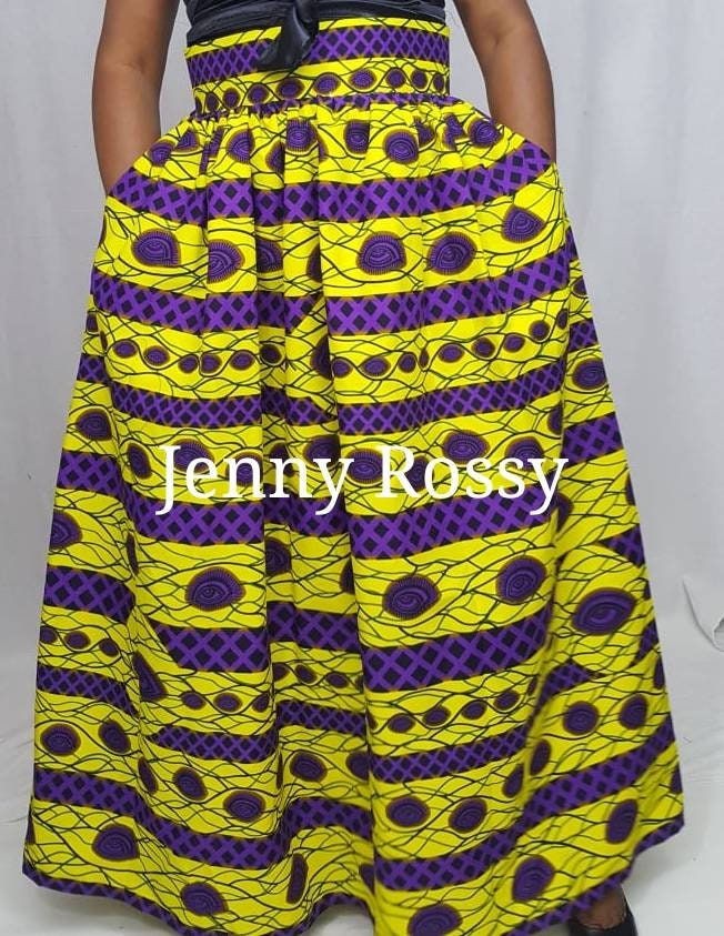 African MAXI SKIRT ,African clothing Skirt ,African Print