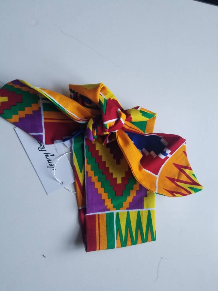 Kente Headwrap,  African Bandanas, print headwraps, dashiki head wrap, African fabric