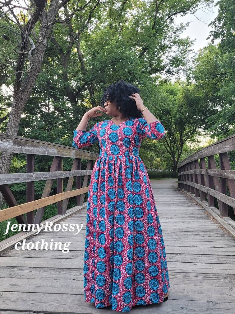 African maxi dress, Ankara Maxi Dress
