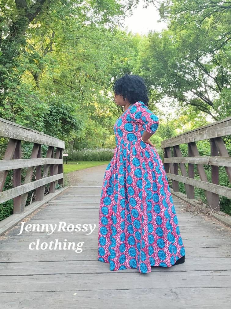 African maxi dress, Ankara Maxi Dress