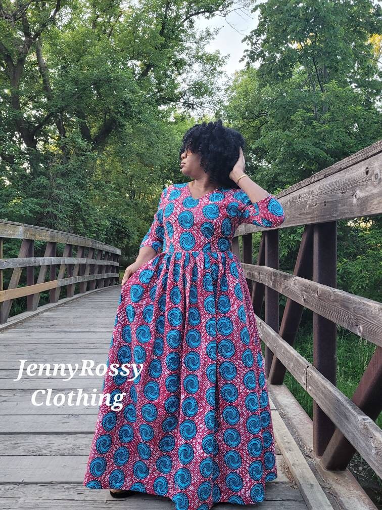 African maxi dress, Ankara Maxi Dress