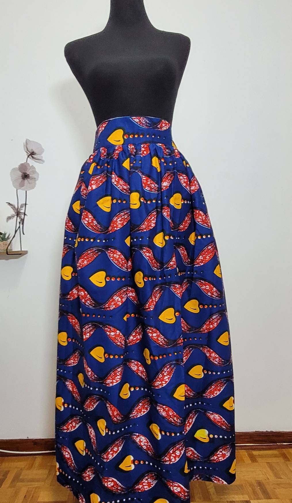 Ankara Skirt, African Clothing, Maxi Skirt