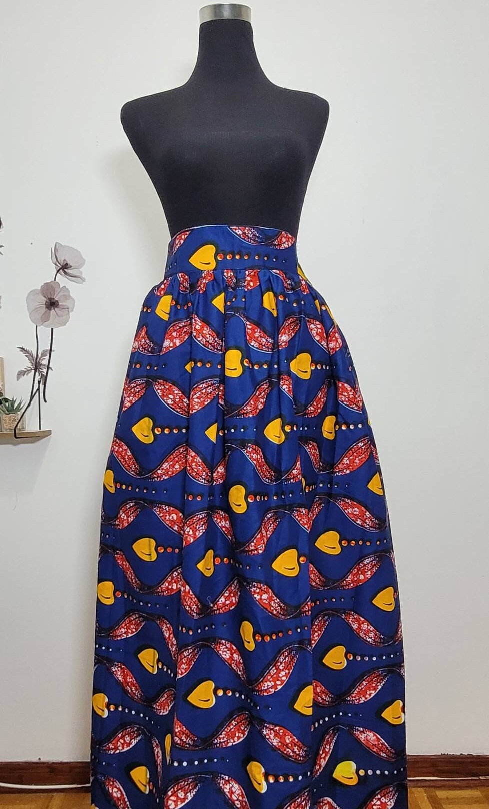 Ankara Skirt, African Clothing, Maxi Skirt