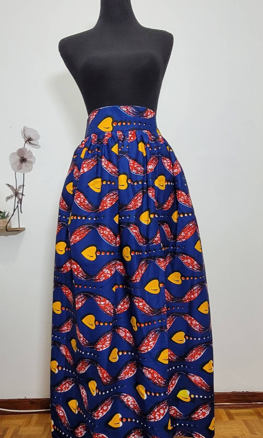 Ankara Skirt, African Clothing, Maxi Skirt