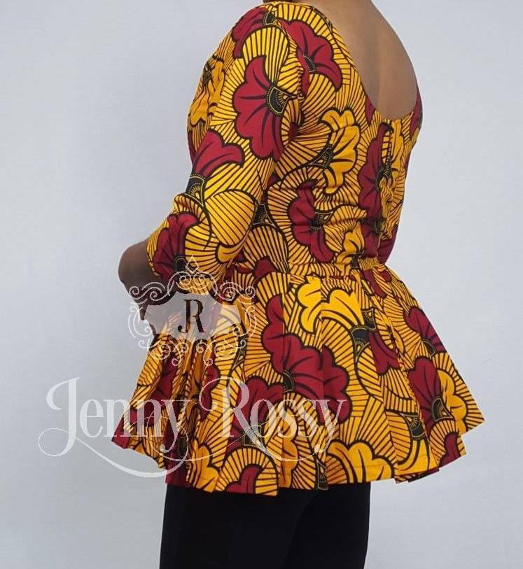 back view showing the zipper and back neckline