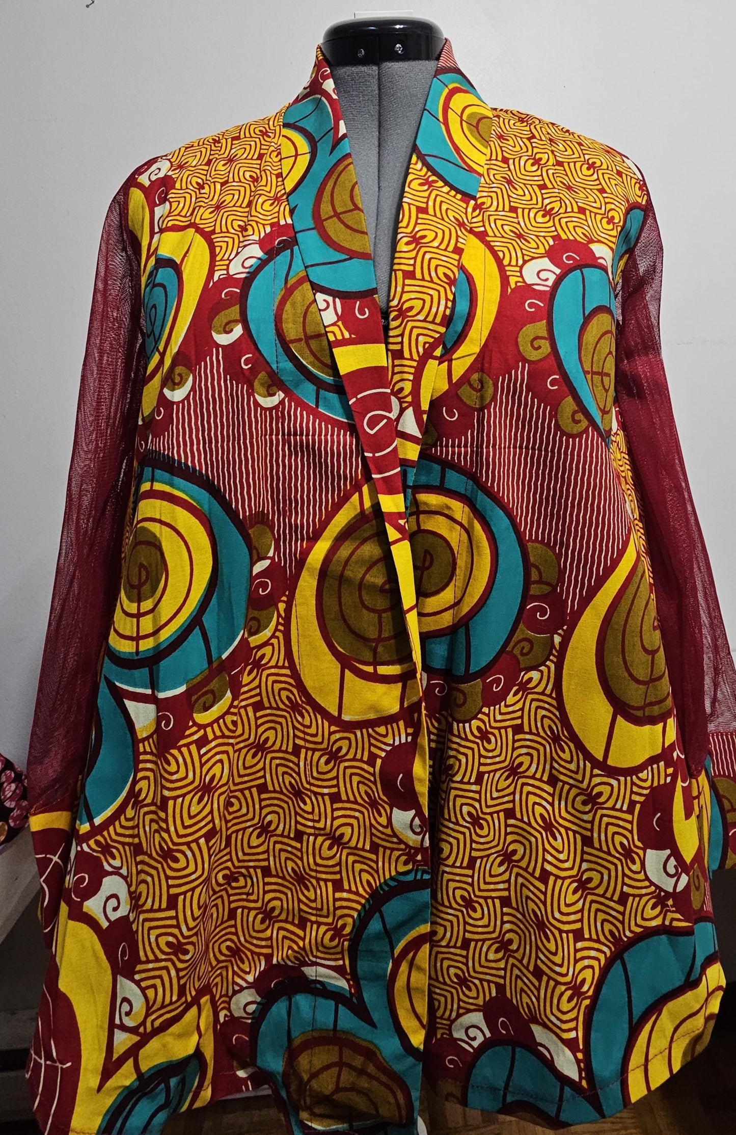 African Clothing, Wrap Top ,Ankara Top