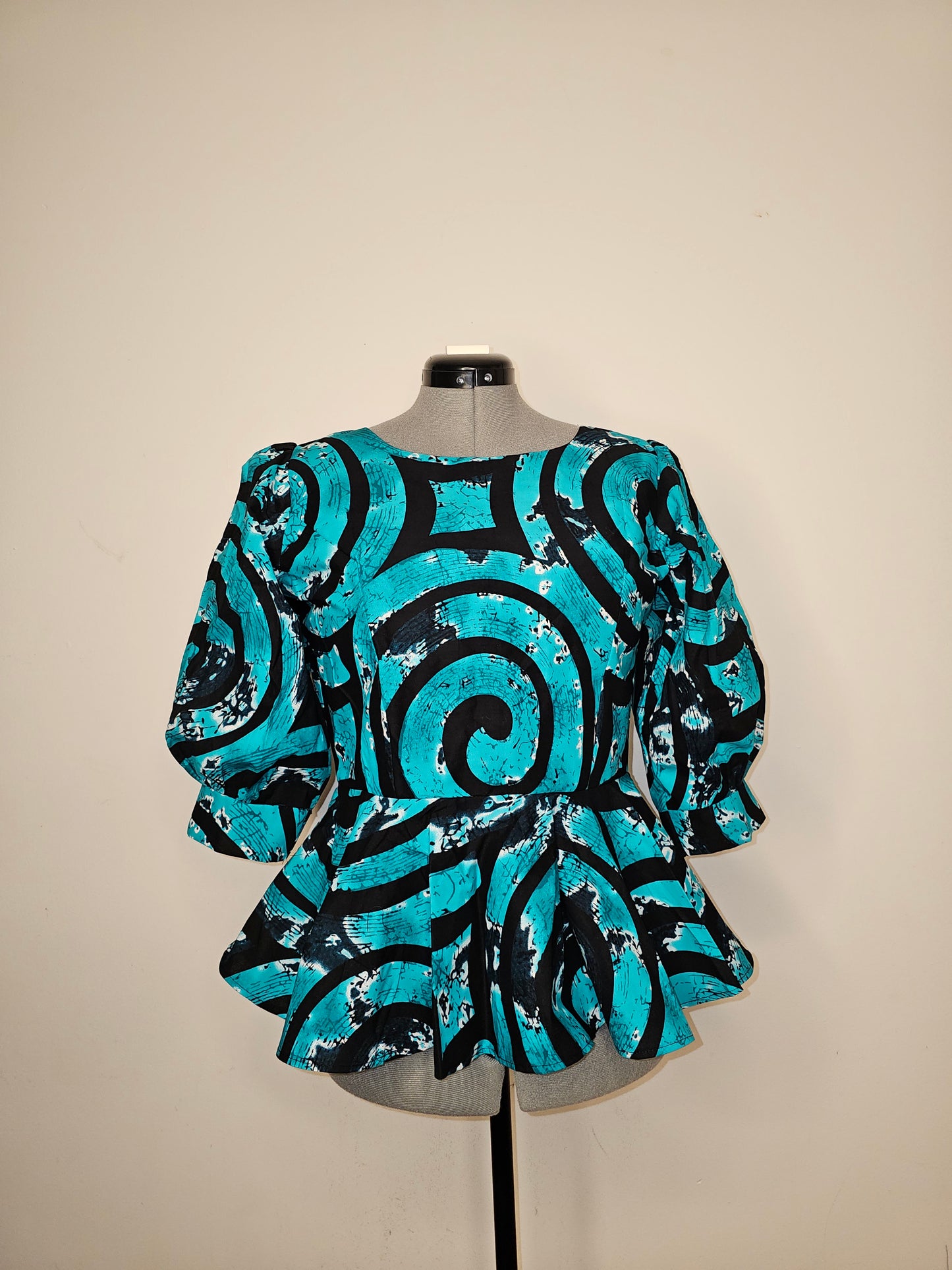 African Top, Ankara Peplum Top
