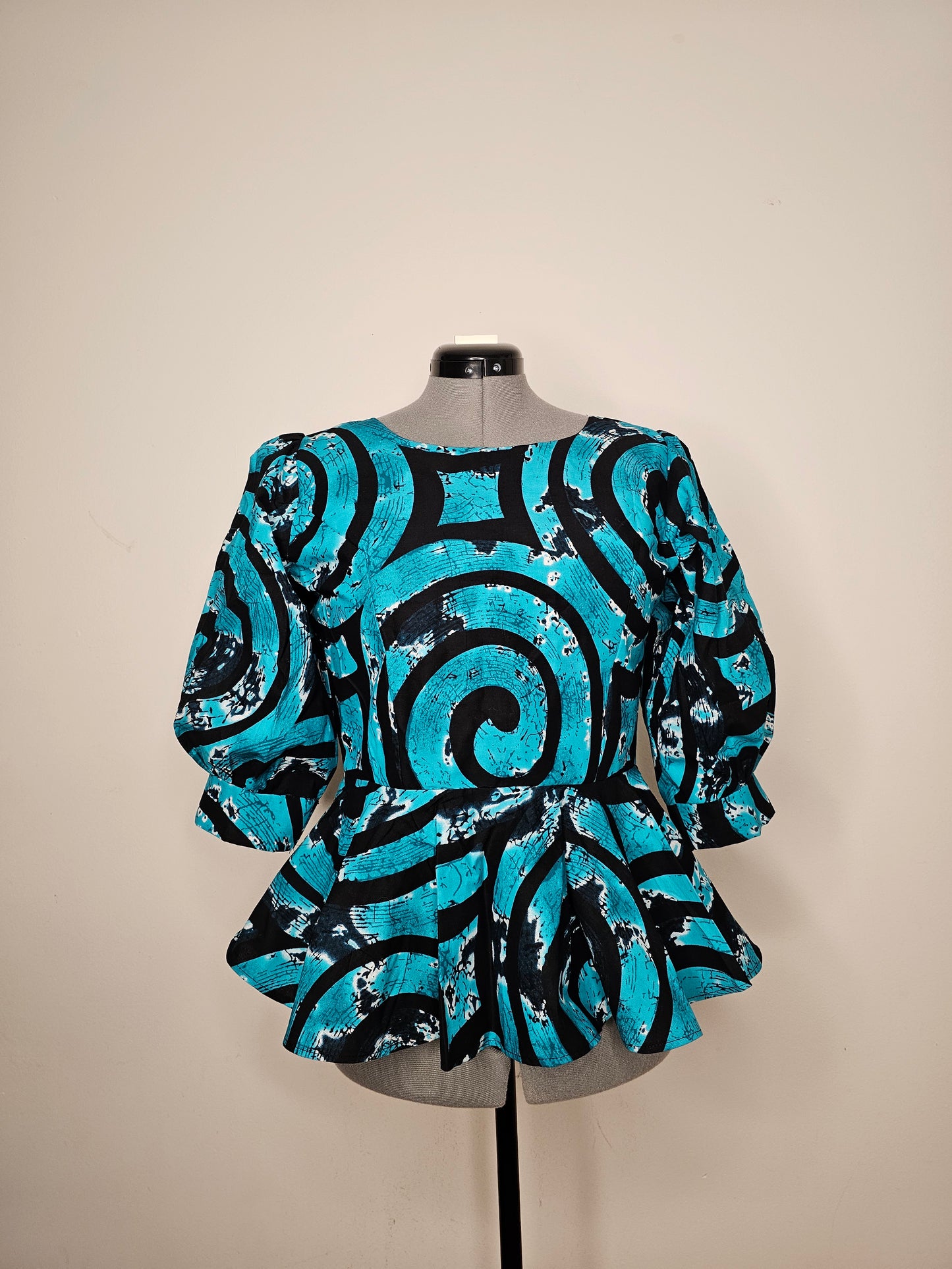 African Top, Ankara Peplum Top