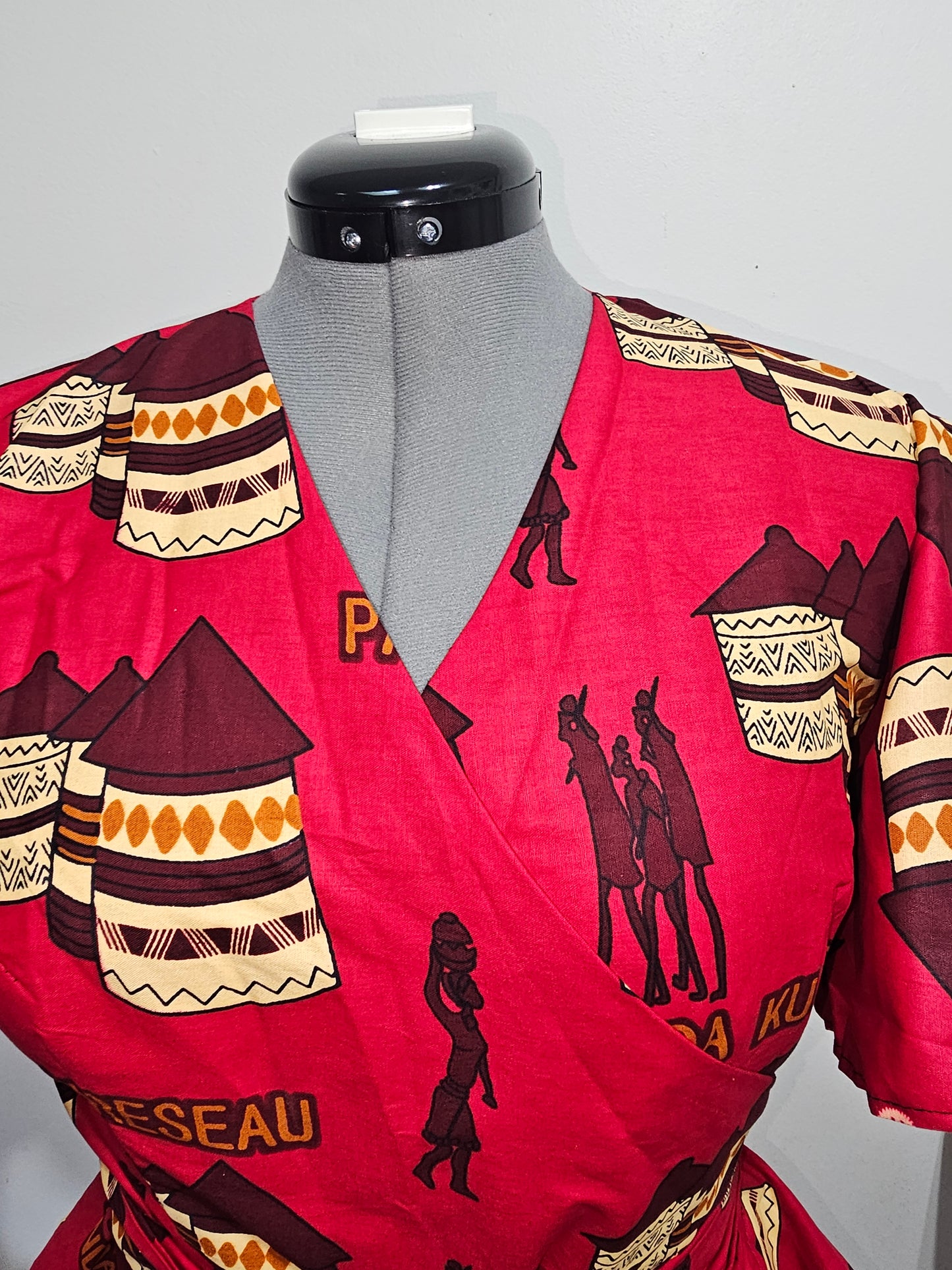 African Peplum Top, African Top, Ankara Top