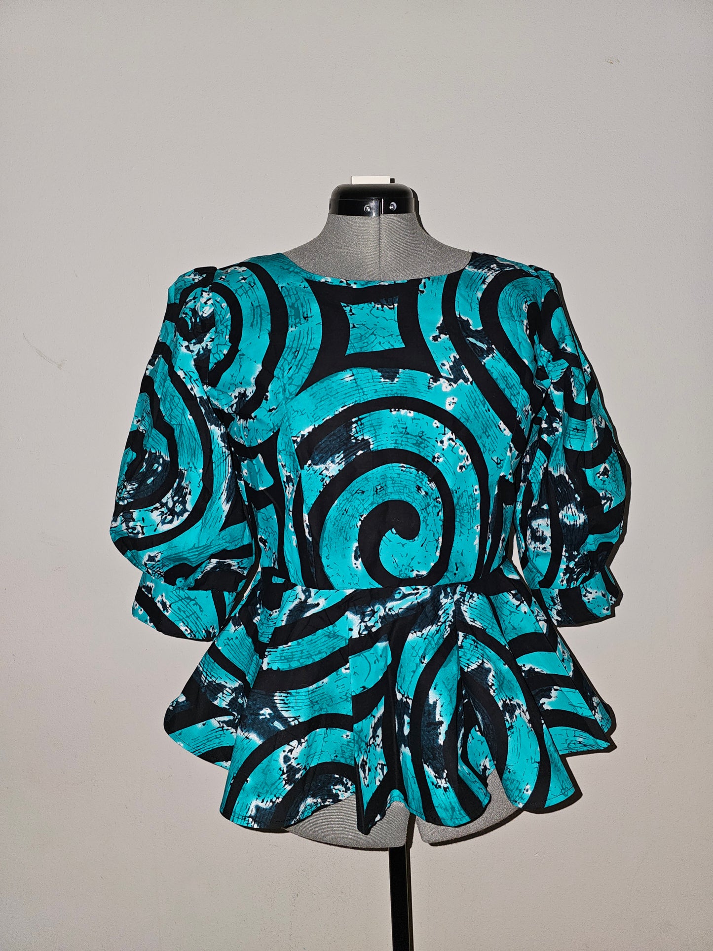 African Top, Ankara Peplum Top