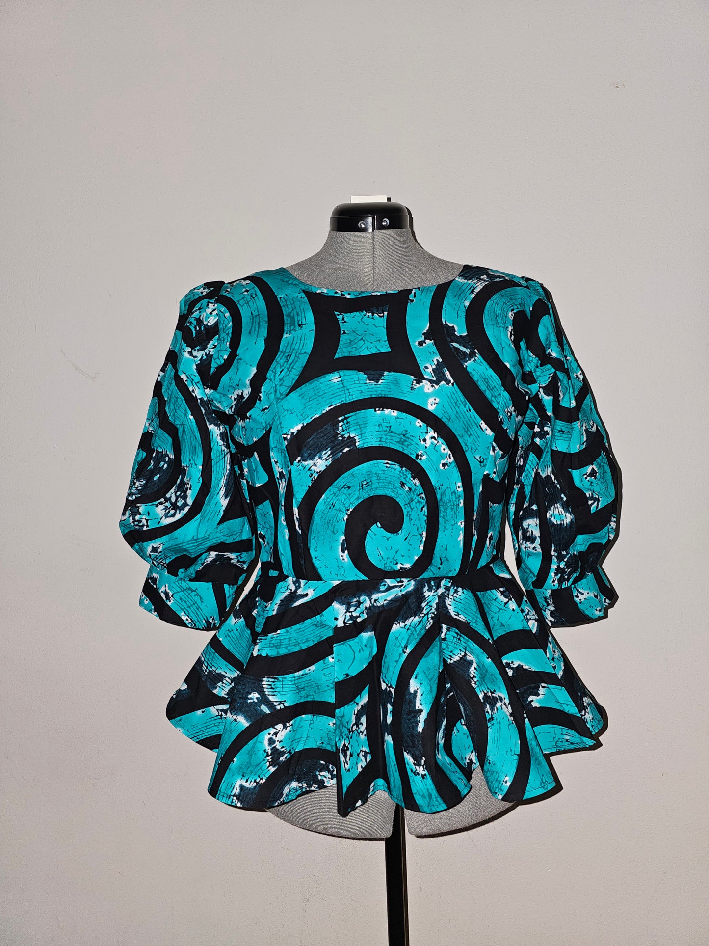 African Top, Ankara Peplum Top